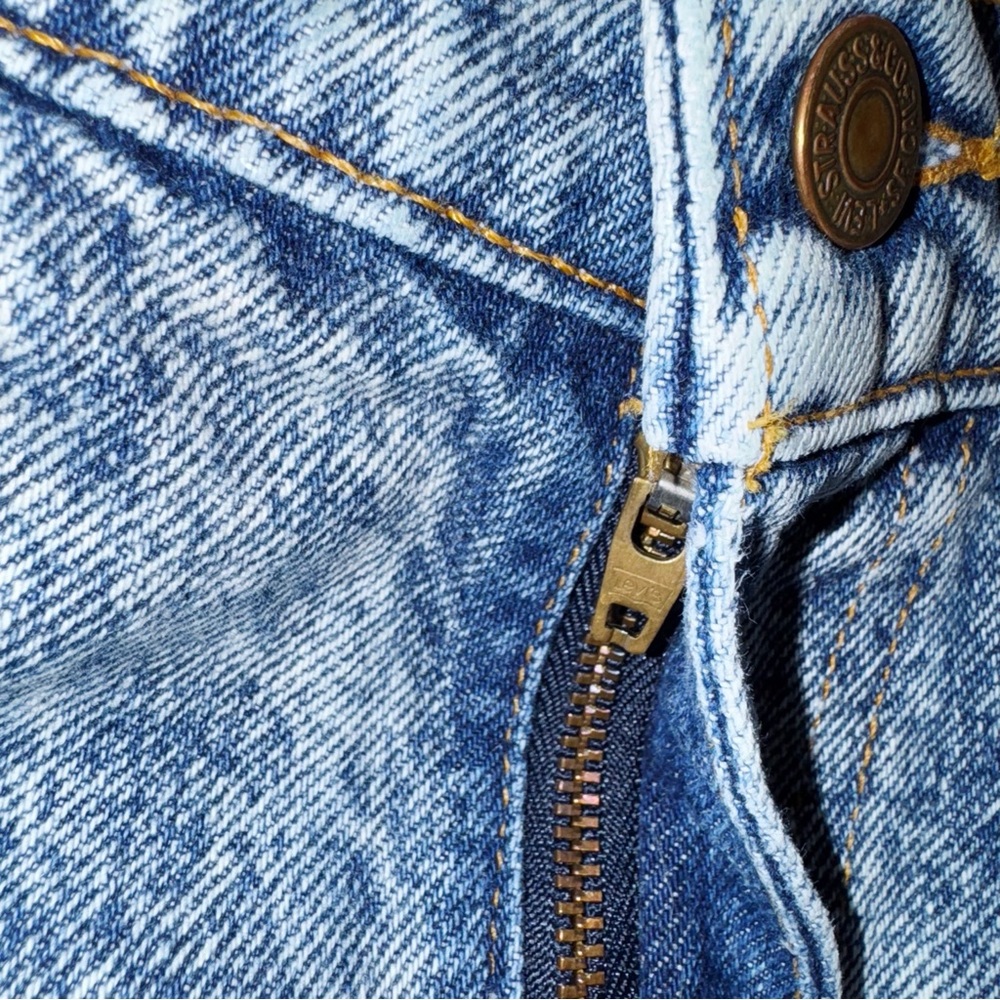 Levi’s 705 80s Acid Wash Orange Tab Jeans Size 28/26” - Picture 7 of 11